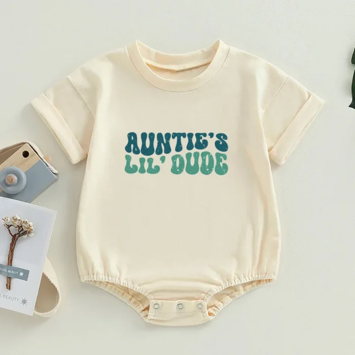 Auntie's Little Bestie Bubble Romper Newborn Baby - Image 4