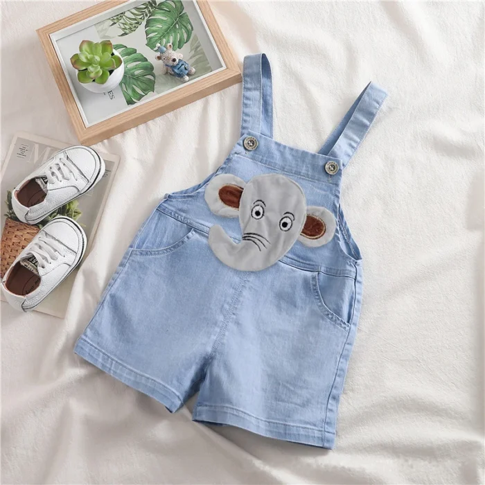 IENENS Summer Jeans Shorts Baby Rompers Newborn