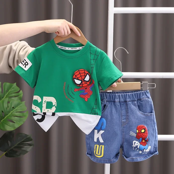 Disney Summer Baby Boys Spiderman Short Sleeve - Image 2