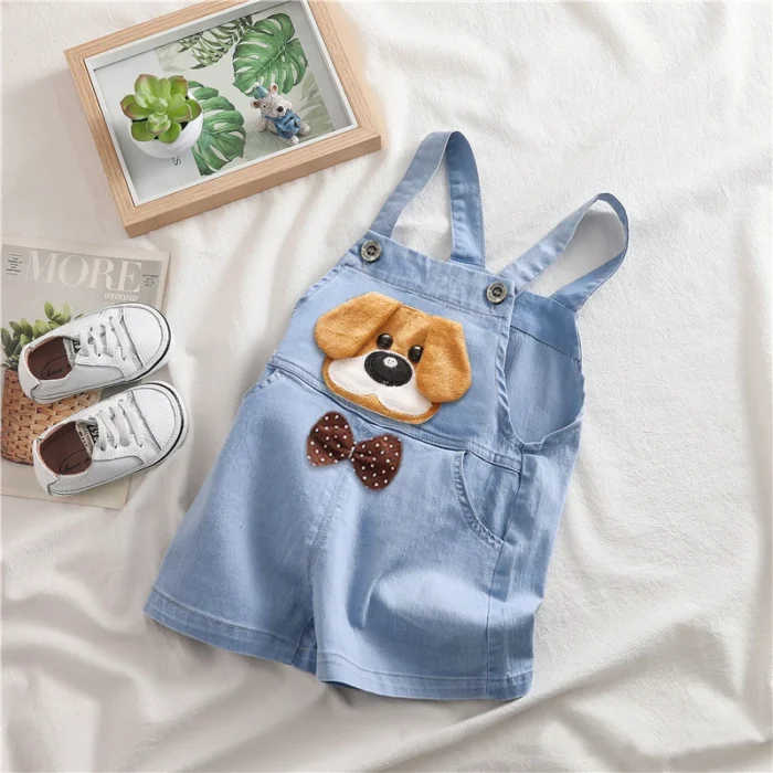 IENENS Summer Jeans Shorts Baby Rompers Newborn - Image 3