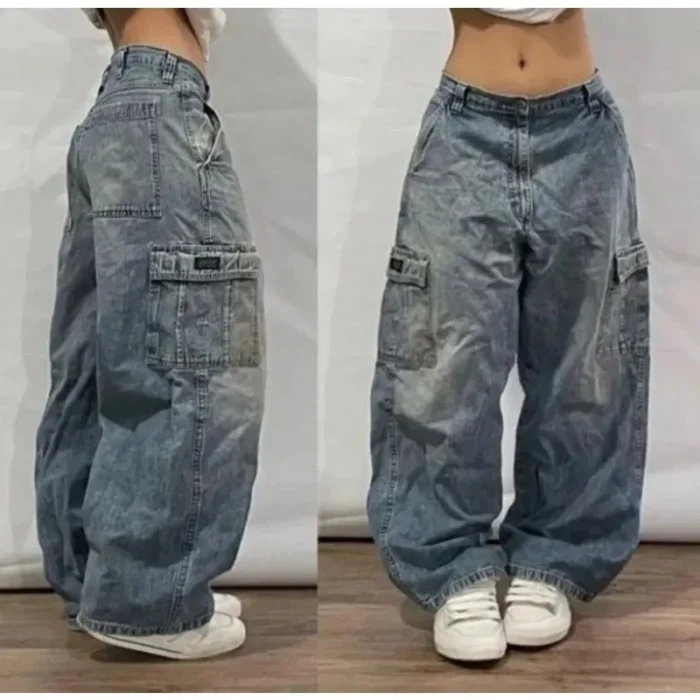 Streetwear New Fashion Oversized Print Baggy Jeans Y2K - Image 4