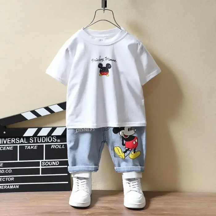 Baby Boys Clothing Fashion Mickey Mouse T-shirt+Shorts