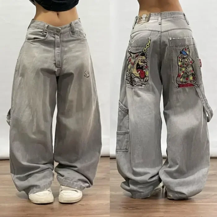 American Vintage Popular Straight Wide Leg Jeans Women - Image 5