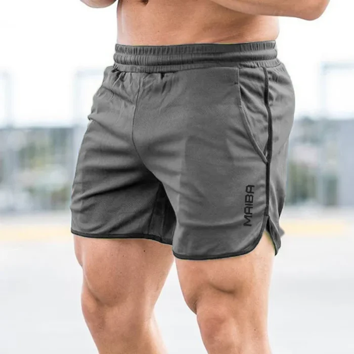 New Fitness Breathable Sports Shorts Running Quick Dry Pants Summer Slim