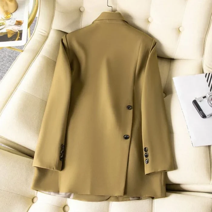 Spring Autumn Women Blazer Pure Colour Long Sleeve Solid Casual Ladies