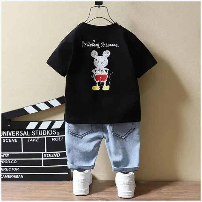 Baby Boys Clothing Fashion Mickey Mouse T-shirt+Shorts - Image 4