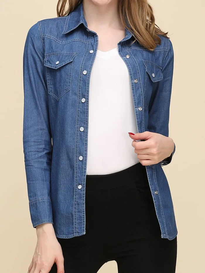 Autumn 2023 New Denim Shirts And Blouse For Women