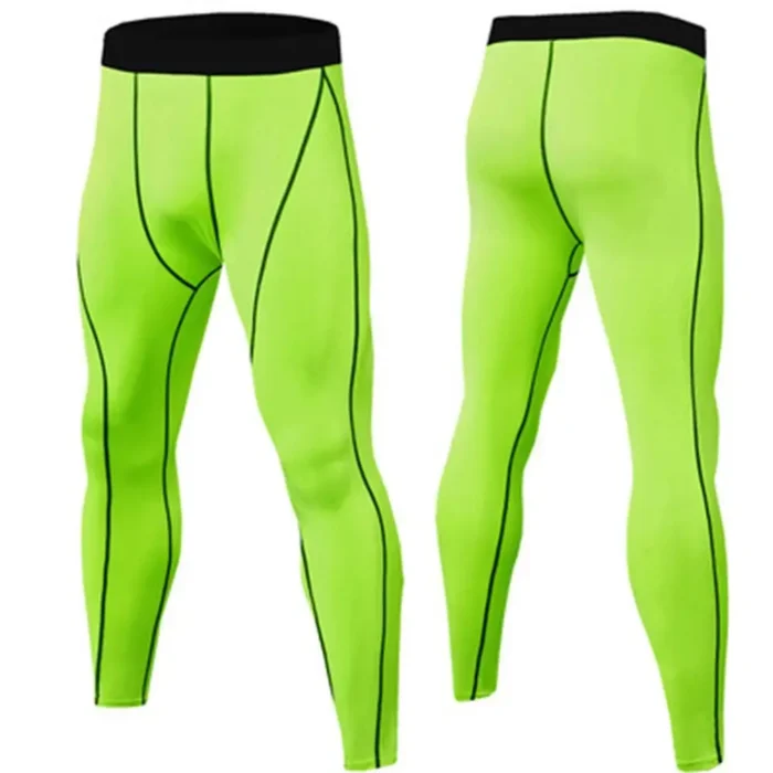 Men Compression Tight Leggings Running Sports Male Workout Bottoms Trousers - Image 6